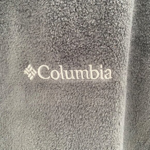 Columbia Black Fleece Full Zip Vest Men’s Size XL - Picture 3 of 7
